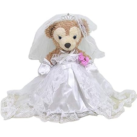 Amazon ダッフィーコスチューム 超豪華ウェディングドレスwedding Dress 衣装 Duffy シェリーメイ洋服結婚プレゼント 結婚式に最適2 ぬいぐるみ ホビー