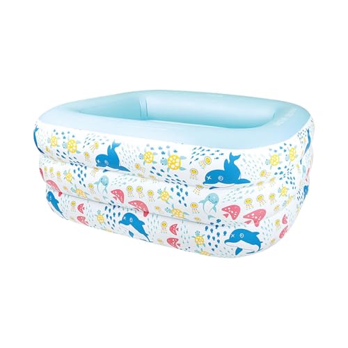 Piscina Infantil,Piscina al aire libre, pequeña piscina inflable | Piscina infantil fácil de instalar y almacenar para la playa cubierta de jardín al aire libre
