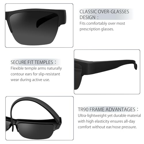 Sunglasses Over Glasses Women Wrap Around Sunglasses Shades for Men3