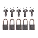 5Pcs Stile Vintage Lucchetto Piccolo Bagaglio Box con Notebook Portatile Notebook Hardware Notebook