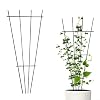 2Pcs Plant Ondersteuning Stakes Metalen Trellis Voor Ingemaakte Klimplanten, Plant Ondersteuning Frame Voor Tuin Bloemen Wijnstok Klimop Tomaat Pioen Monstera Hortensia’s Rozen Groenten