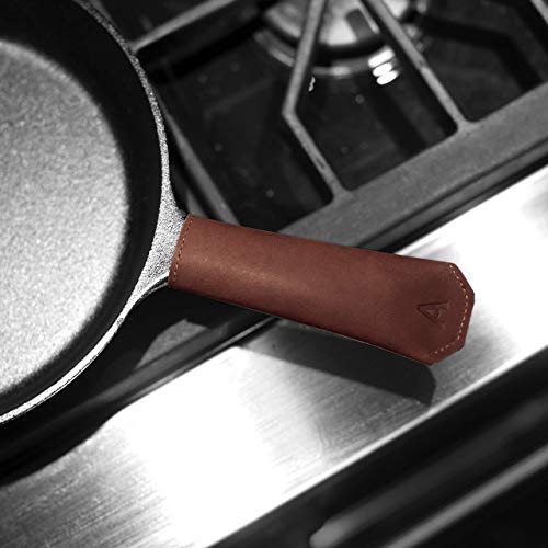 Northwind Personalized Leather Pot Handle Cover - 100% Genuine Leather Potholder thumb #4