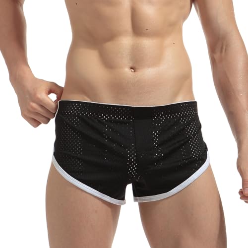 AIMPACT Mens Mesh Booty Shorts 3 Inch Sexy Smooth Lounge Active Shorts Ranger Panties2