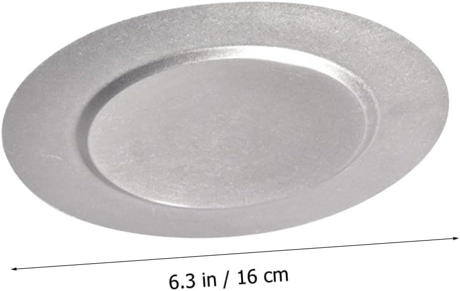 Multifunctional Stainless Steel Dinner Plate for Western Cuisine and Elegant Serving Dish for Outdoor Camping Restaurants and Home Use Vintage Design