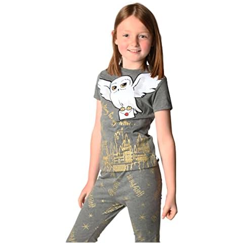 Harry Potter Hedwig Official Girls BCI Cotton Pyjamas Ages 8-12 Years (11 Years) Grey Cover