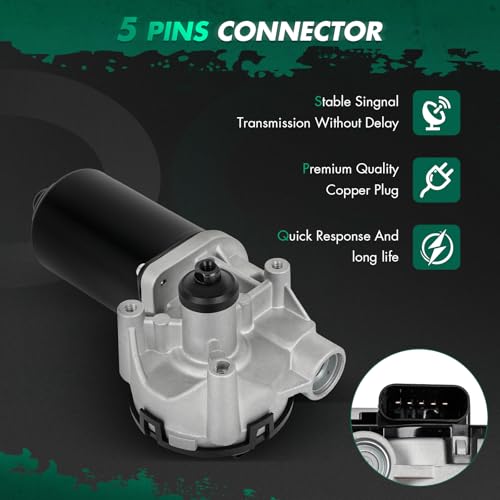 Image of SCITOO Windshield Wiper Motor Compatible for Ford for Windstar | Direct fit for 1997-2003 For Ford For Windstar|Replaces OE 1F2Z17508AA,F78Z17508AA|5 Pins|Fit for Front Wiper Motor