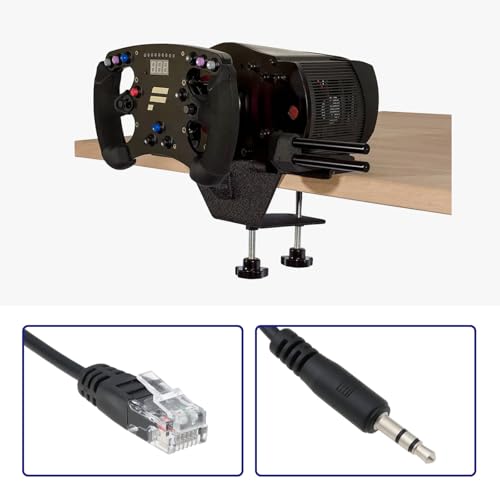 ECSiNG 3,5 Mm auf RJ12-Kabel Kompatibel mit Fanatec-Handbremse Kompatibel mit Clubsport-Radbasen/Rennrädern 2 M