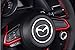 Duoles 2 PCS Red ABS Car Styling Auto Accessories Interior Decoration Steering Wheel Buttons Sequins Cover Trim for Mazda 3 6 CX-4 CX-5 CX-9 MX-5