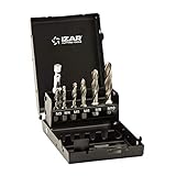 Izar 1610 - Juego broca macho avellanador 1610 +adaptador/a maletín