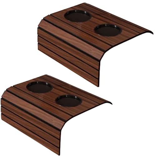 Kit 2 esteiras para braço de sofá com porta copos e porta controle material MDF protege seu sofá (2