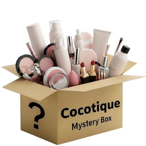 COCOTIQUE Beauty Mystery Box | 5–7 Full-Size Beauty & Self-Care Products | Hair Care, Skincare & Makeup Assortment | Curated Surprise Box | Giftable Beauty Set