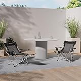 #WEJOY Silla Plegable Camping 2 en 1, Playa con Respaldo Ajustable,Tumbona Reclinable Ultraligera,Carga 136 kg, Portátil para Camping, Jardín, Picnic,Pesca,Playa,Parque,Senderismo