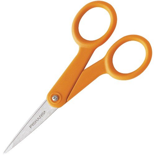 Tesoura Fiskars 94817797 de ponta micro, 12,7 cm, laranja, Laranja, 4.9 inches long, 1