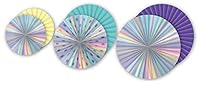 Algopix Similar Product 16 - Iridescent Hanging Paper Fans