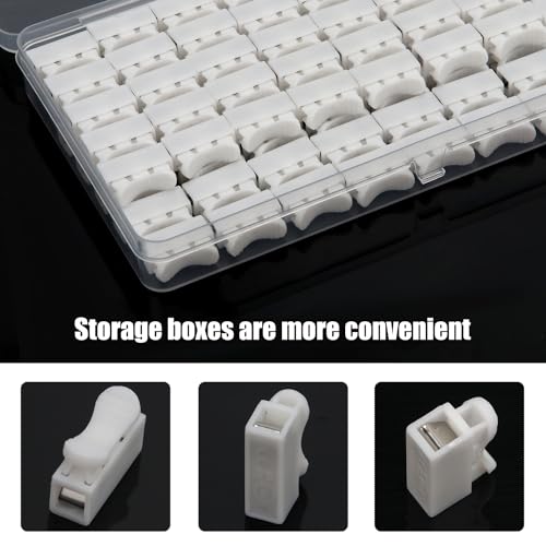 YIXISI 100 Stücke chnelle Kabel zum Verbinden, 1 Pins Kabel Stecker, CH1 Federverbindungsstück, für LED Streifen Licht Draht Verbindung