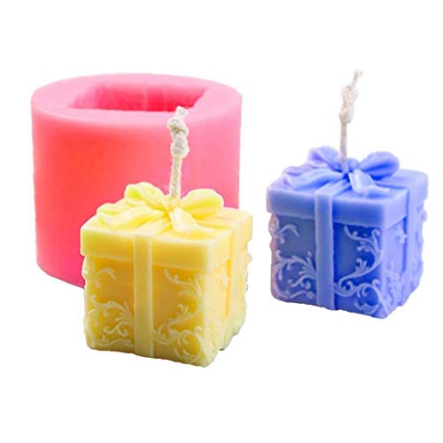 3D-Kerzenform DIY Stereo Silikon Badezimmer Form Zylinder Fondant Geschenkbox Gießen für DIY Handwerk Herstellung Cover