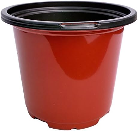 4 1/2 Inch Round Plastic Flower Pots (Qty. 45) Perfect for Seed Starting, Gardening, Greenhouse, and Nursery (Terracotta)
