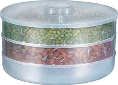 KAVID Sprout Maker, Plastic Container Tray Sprouter (2 Bean Bowl) (Standard)