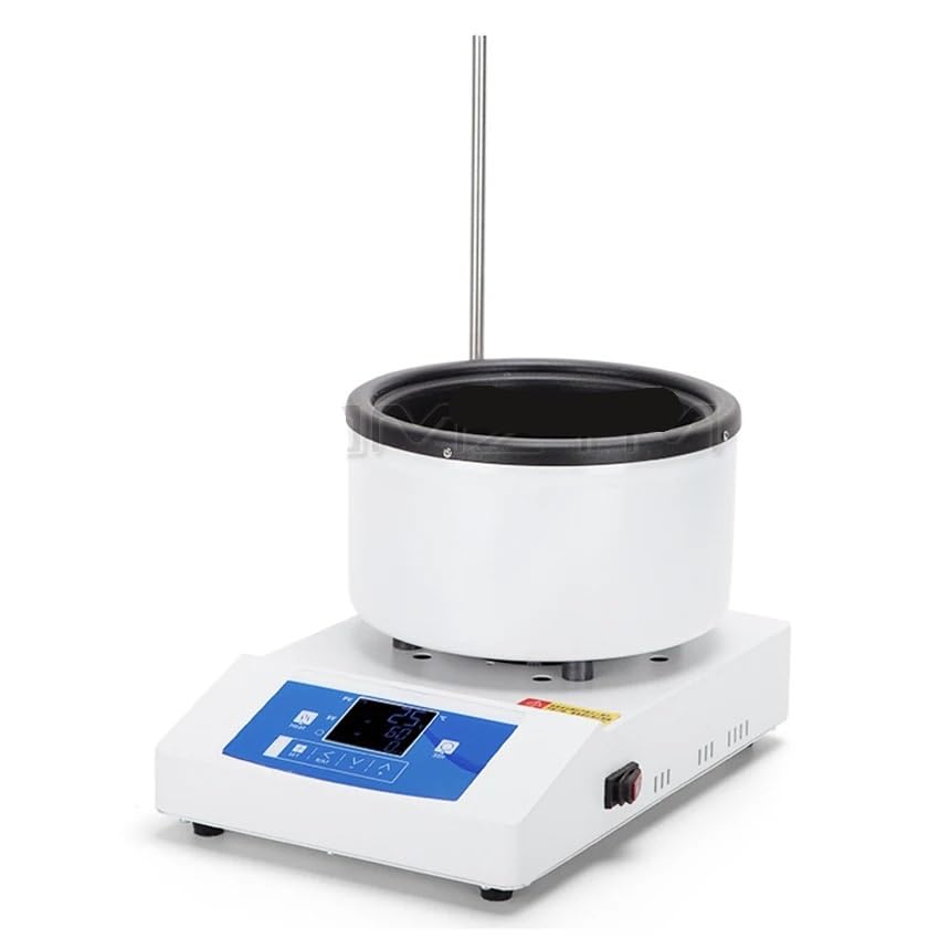 Baño María de laboratorio, Agitador magnético inteligente de 1000 ml/2000 ml, calefacción eléctrica, laboratorio, pantalla digital, baño de agua y aceite a temperatura constante, 50-2000 rpm(2000ml)