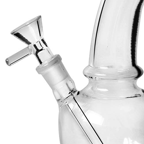 Horns Bee Glass Decorative Bottle (Green Leaf)