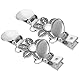 VALICLUD 2 STÜCK Pullover Clips Klassische Weiße Kristall Intarsien Krawatte Pullover Clips Bundle Clips Kleidung Verbindung Schnalle Cardigan Clips Pullover Kragen Clips (Silber)