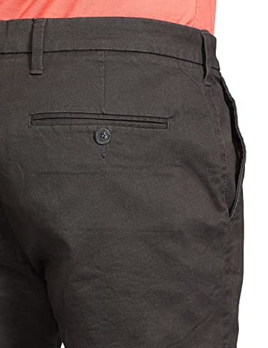 Image of Marks & Spencer Mens Solid Mid Rise Slim Fit Chinos