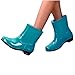 Fashion Rain Boots for Women PVC Durable Waterproof Shoes Comfort Non-Slip Mid Calf Garden Boot Cute Chelsea Booties