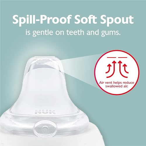 image for NUK Learner Cup, 10 Oz, Pack of 2, Disney's Stitch – Soft Spout, Eas