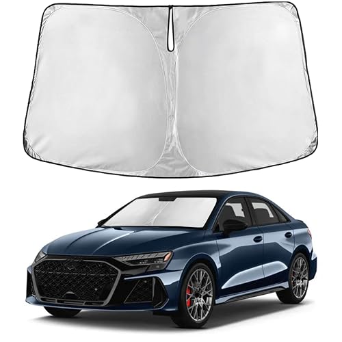Image of EcoNour Windshield Sunshade Compatible for Audi RS 5 2013-2023 2024 2025, Sun Visor for Front Windshield & Window Sun Shade Cover, UV Heat Blocker & Protector, Car Accessories
