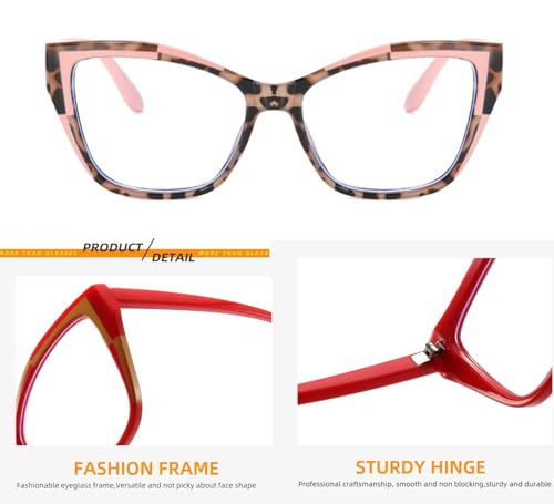 Image of Blue Light Glasses for woman,Computer Eyewear Non-Prescription Glasses Fashion Colorful Frame