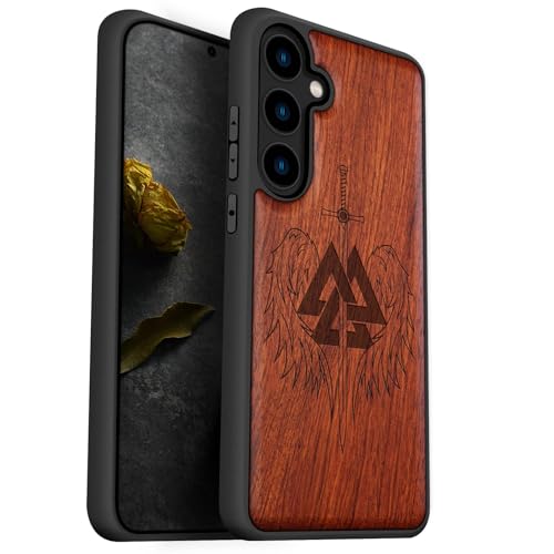 Étui Samsung S24 bois au design mythologique pour votre style quotidien