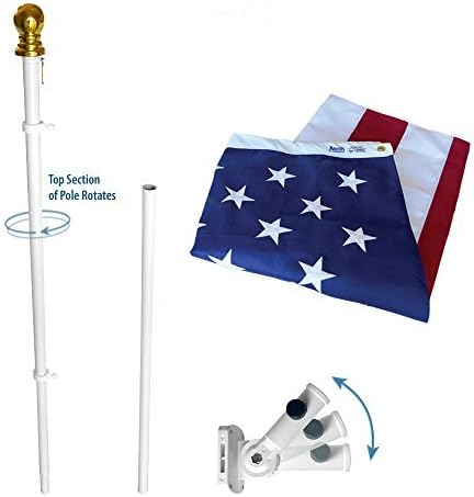 US Flag W/spinning Pole, Nylon
