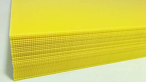 Greenstar Corrugated Plastic Cardboard Sign Blank Short Fluted 24' X 18' 4Mm - 25 Yellow Sheets