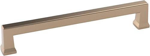 30359 - Tirador de puerta y cajón Conrad - 6 pulgadas de centro a centro, níquel satinado cepillado