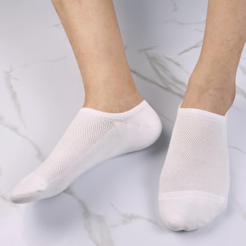 No Show Socks Men 4 Pair Cotton Thin Non Slip Breathable Low Cut Men Invisible Sock 9-11/12-153