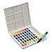 Produktbild FABER-CASTELL 169748 - Aquarellfarben in Näpfchen, mit Mischpalette und Wassertankpinsel, 48er Etui