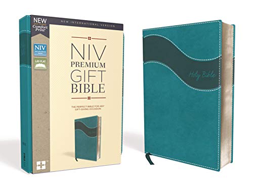 NIV, Premium Gift Bible, Leathersoft, Teal, Red Letter Edition, Thumb Indexed, Comfort Print: The Perfect Bible for Any Gift-Giving Occasion