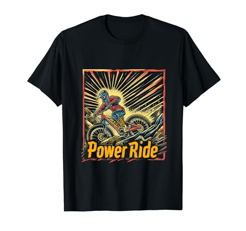 Bicicleta de montaña extrema Aventura Power Ride Camiseta