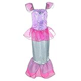 Falda con estampado de escamas de pescado brillante y elástica con capas anchas de dobladillo de cola de pescado.