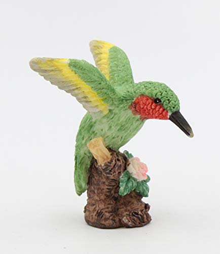 Cosmos Gifts 5214... Hummingbird With Pink Rose Lamp Topper Finial thumb #3