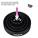 Universal Collapsible Hair Dryer Diffuser - Travel and Easy Storage - KingKam Diffuser Attachment Fit Most Hair Dryers with Nozzle Diameter D-1.575Inch to 1.968 Inch (4-5cm) - Black