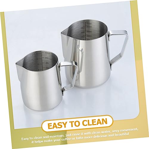 iplusmile 3 Peças De Aço Para Café Com Leite Profissional Para Fazer Bocal Jarros De Arte Com Leite