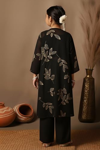Image of Fashion Dream Girls Georgette Embroidered Palazzo Set|Kids Ethnic Wear|sharara set for girls|Indo Western Set