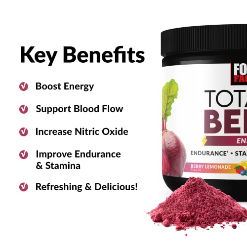 image for FORCE FACTOR Total Beets Beet Root Powder with Energy, NO3-T® Nitrate