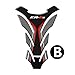 XIAOZHIWEN Pegatinas de la Motocicleta del Caso del cojín del Tanque Protector de la Etiqueta del carbón 3D-Look for Kawasaki ER6N ER6N Tanque Universal (Color : B)
