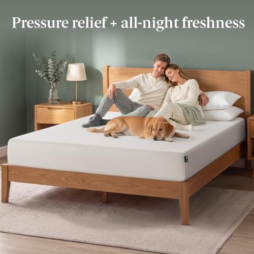 Image of Zinus 8 Inch King Green Tea Memory Foam Mattress, Medium Firm Feel | Pressure-Relieving Comfort & Full-Body Support, Naturally Fresh, CertiPUR-US & OEKO-TEX Certified Safe Materials