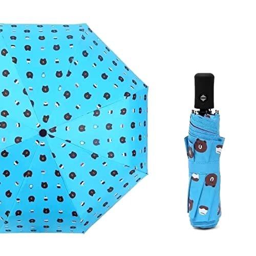 Image of KEKEMI 3 Fold Automatic Sun & Rain Umbrella for Men & Women (Pack of 2)