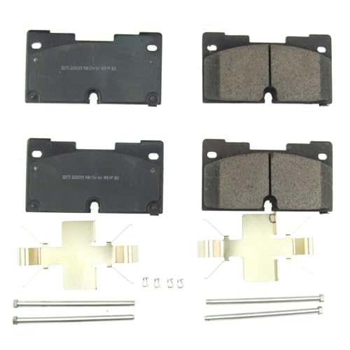Image of PowerStop Front Brake Pads for Cadillac Escalade 2021-24 |Escalade ESV 2021-24 |Chevrolet Silverado 1500 2019-24 |Silverado 1500 LTD 2022 - Z17 Ceramic Brake Pads with Installation Hardware, 17-2173