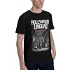 Men's Undead Rock Band Holly*Wood Music Cotton T-Shirts Stylish Prints Crewneck Classic Short-Sleeved Shirt Stress-Free for Daily Commuting Black XL ​ #1