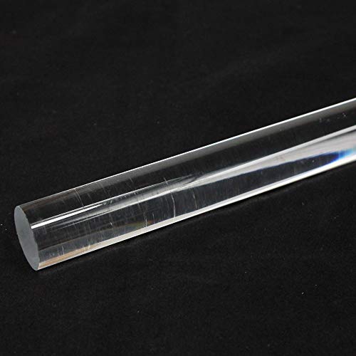 Image of Acrylic Lucite Rod Dowel - 5 /8 inch(16mm) x 11.8125 inch (300mm) - One Rod (Clear)